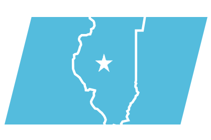 Illinois state outline.