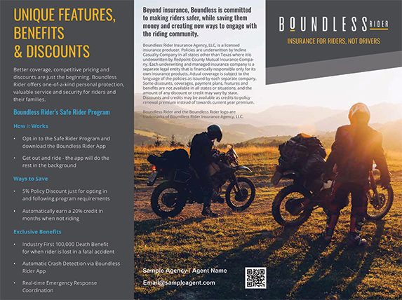 Sample brochure side 1.