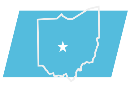 Ohio state outline.