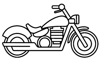 Street motorcycle illustration.